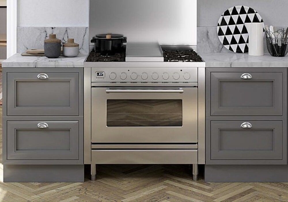 ILVE P09W Professional Plus Cucina da accosto cm 90 configurabile - inox o colorato