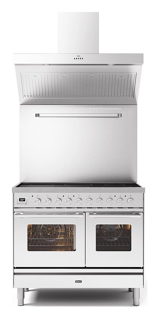 ILVE PD10W Professional Plus Cucina da accosto cm 100 configurabile - inox o colorato - doppio forno