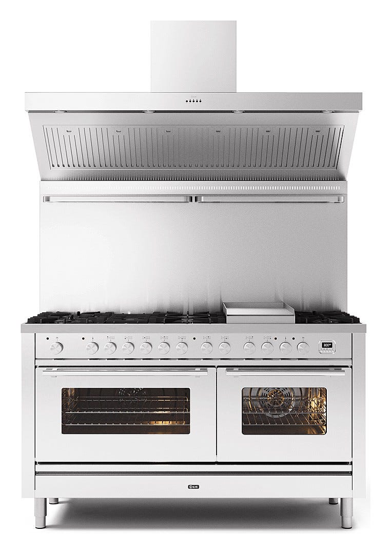 ILVE P15W Professional Plus Cucina da accosto cm 150 configurabile - inox o colorato