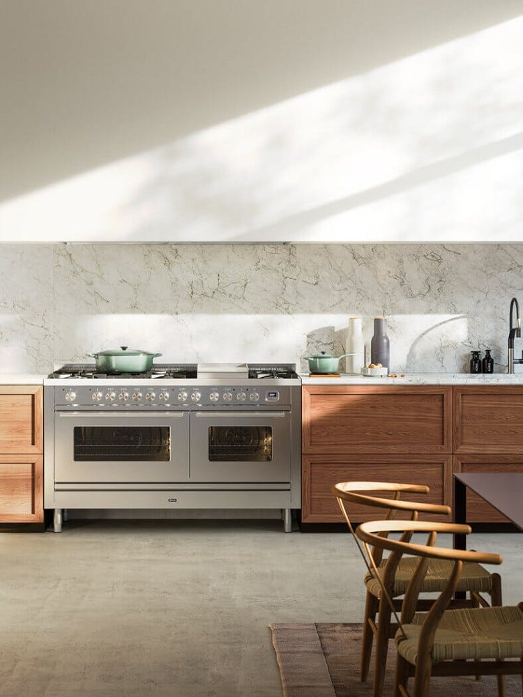 ILVE P15W Professional Plus Cucina da accosto cm 150 configurabile - inox o colorato