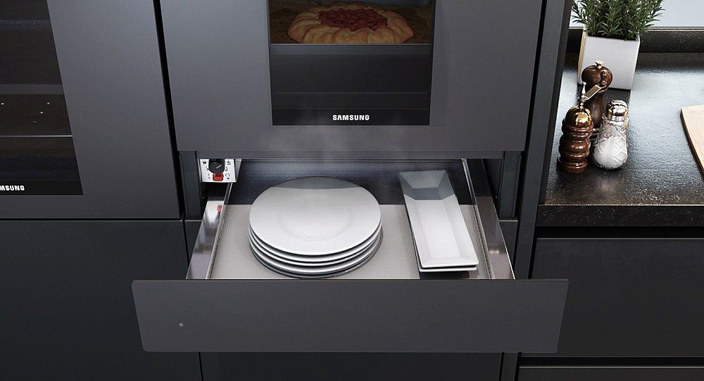 Samsung NL20T8100WK Infinite Line Cassetto scaldavivande cm. 60 h. 14 - nero onice