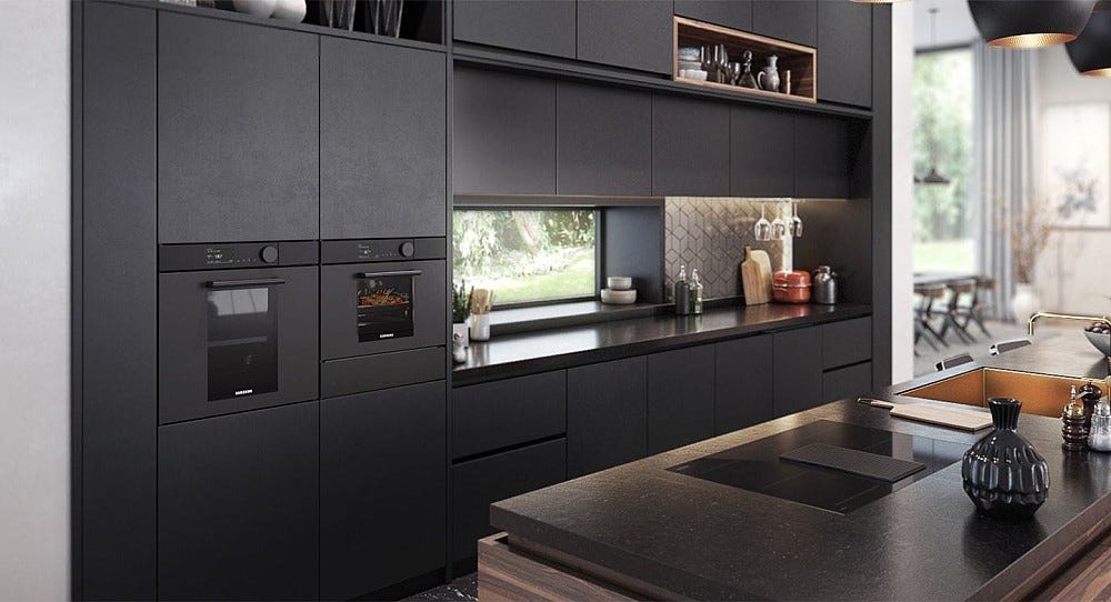 Samsung NQ50T8539BK Forno combinato a microonde cm. 60 h. 46 - nero onice