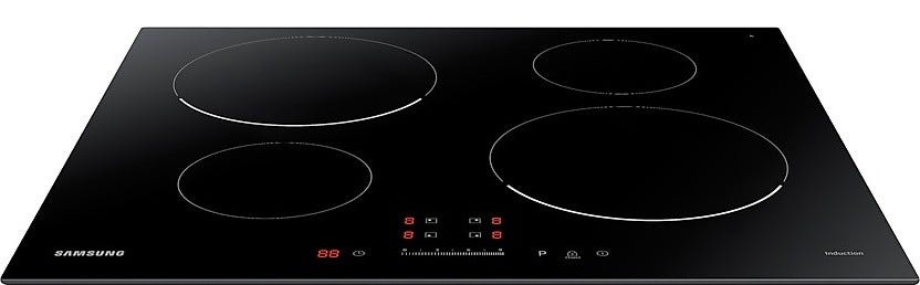 Samsung NZ64T3707AK Piano cottura a induzione 4 zone, Slide Touch, 7.0 kW, vetroceramica nero