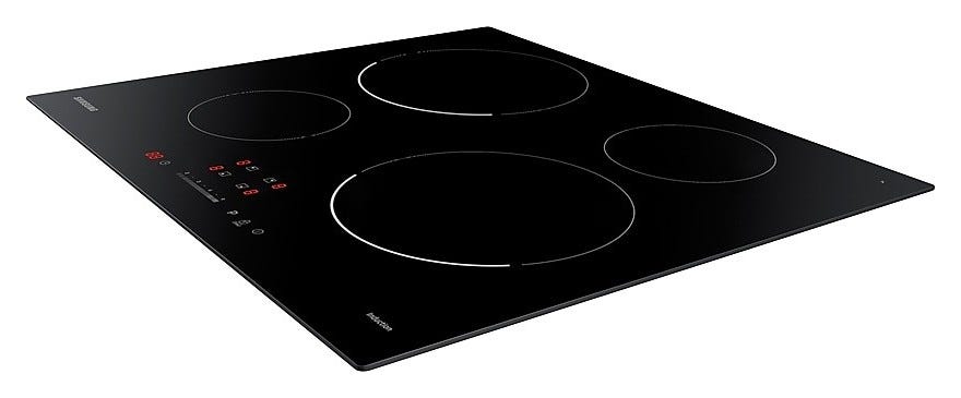 Samsung NZ64T3707AK Piano cottura a induzione 4 zone, Slide Touch, 7.0 kW, vetroceramica nero