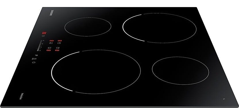 Samsung NZ64T3707AK Piano cottura a induzione 4 zone, Slide Touch, 7.0 kW, vetroceramica nero