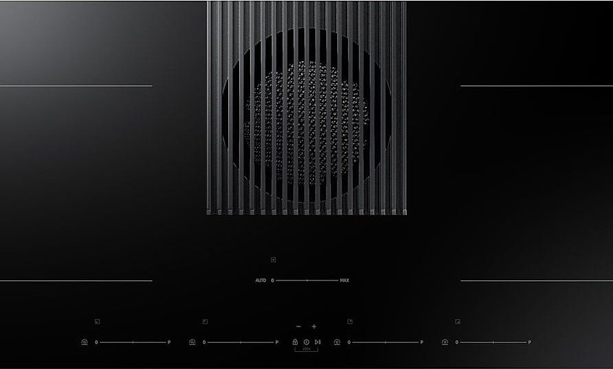 Samsung NZ84T9747VK Piano cottura a induzione cm. 80 con cappa integrata da 575 m3/h - vetroceramica nero
