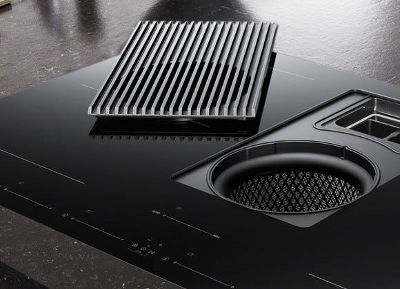 Samsung NZ84T9747VK Piano cottura a induzione cm. 80 con cappa integrata da 575 m3/h - vetroceramica nero