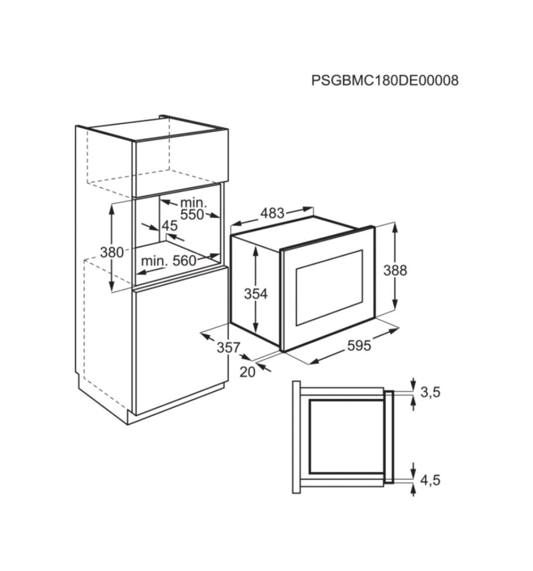 Electrolux LMSD253TM Serie 600 Forno microonde cm 60 - inox/nero