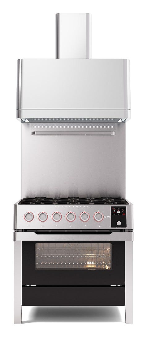 ILVE PM09 Panoramagic Cucina da accosto cm 90 configurabile - inox