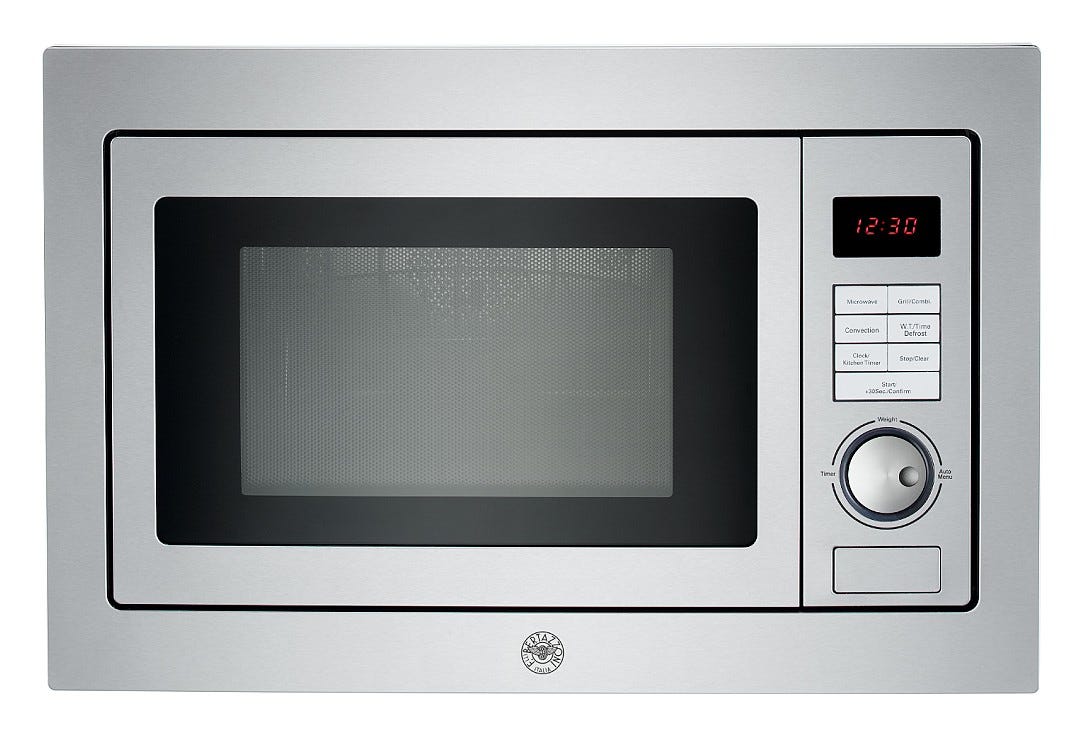 Bertazzoni F457PROMWSX Professional Forno microonde combinato 60x38 cm, 25 L, 7 funzioni, inox
