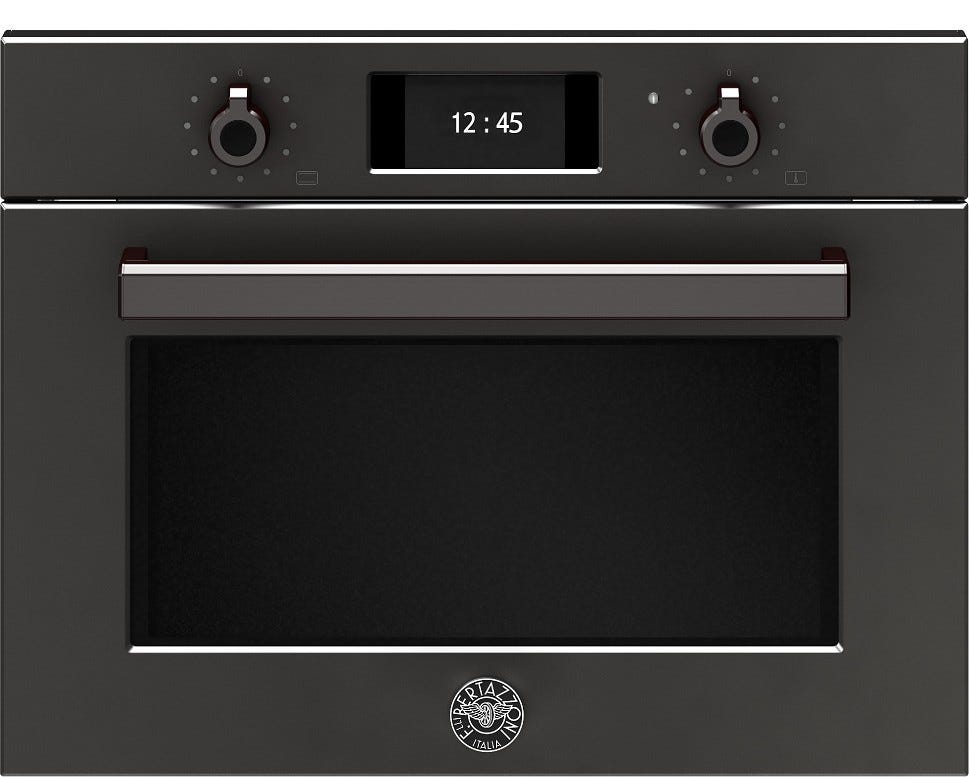 Bertazzoni F457PROVTN Professional Forno a vapore combinato 60x45 cm – 31 L, 7 funzioni, Display TFT, carbonio