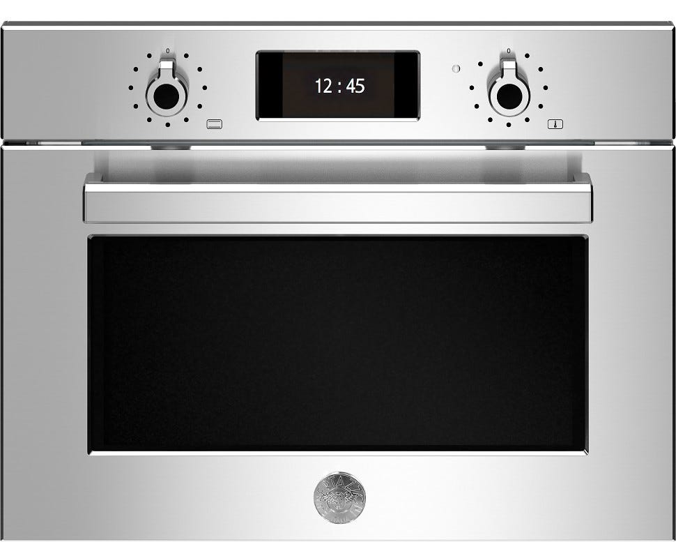 Bertazzoni F457PROVTX Professional Forno a vapore combinato 60x45 cm – 31 L, 7 funzioni, Display TFT, inox