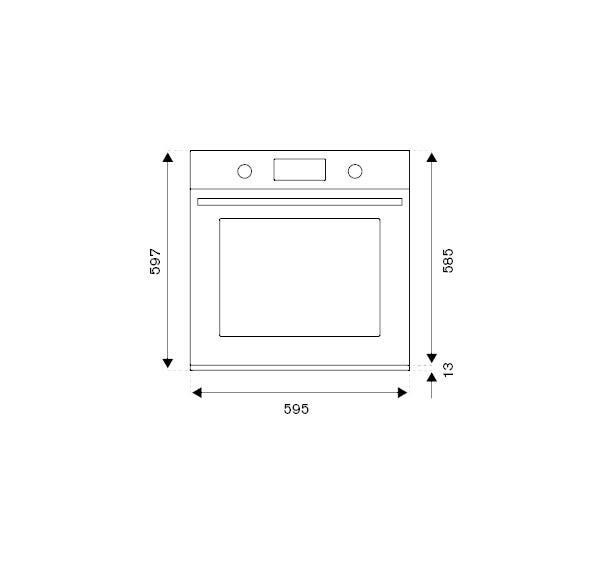 Bertazzoni F6011MODPLX Modern Forno elettrico 60 cm, 76 L, 11 funzioni, display LCD, pirolitico, inox