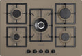 Plados Telma FLAT75 UG 72 Piano cottura cm. 75 x 51 - 4 fuochi + 1 tripla corona - Tartufo