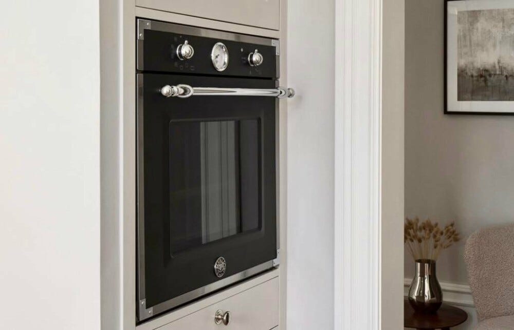 Bertazzoni F609HEREKTNE Heritage Forno da incasso 60 cm – 76 L, 9 funzioni, grill a infrarossi, nero opaco