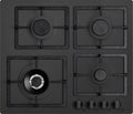 Plados Telma FLAT60 UG 70 Piano cottura cm. 60 x 51 - 3 fuochi + 1 tripla corona - Nero Matt