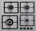 Plados Telma FLAT60 UM 41 Piano cottura cm. 60 x 51 - 3 fuochi + 1 tripla corona - Alluminio