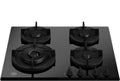 Bertazzoni P604LMODGNE Modern Piano cottura a gas 60 cm, 4 fuochi, Wok 4 kW, vetro nero