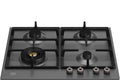 Bertazzoni P604LPRONE Professional Piano cottura a gas 60 cm, 4 fuochi, bruciatore Wok 4 kW, nero opaco