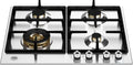 Bertazzoni P604LPROX Professional Piano cottura a gas 60 cm, 4 fuochi, bruciatore Wok 4 kW, inox