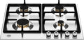Bertazzoni P604PROX Professional Piano cottura a gas 60 cm, 4 fuochi, bruciatori in ottone, inox
