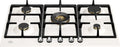Bertazzoni P755CHERAX Heritage Piano cottura a gas 75 cm, 5 fuochi, acciaio smaltato, bruciatore wok centrale 4 kW, avorio / inox