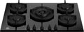 Bertazzoni P755CMODGNE Modern Piano cottura a gas 5 fuochi, wok 4 kW, vetro temperato nero