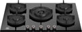 Bertazzoni P755CPROGNE Professional Piano cottura a gas 75 cm – 5 fuochi, wok 4 kW, vetro temperato nero