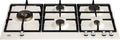 Bertazzoni P905LHERAX Heritage Piano cottura a gas 90 cm, 5 fuochi, bruciatore wok centrale 5 kW, avorio / inox