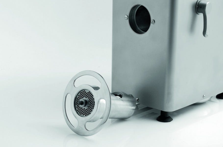 Fama FTR100MINV Refrigerato Tritacarne refrigerato monofase 230V, gruppo inox, tramoggia refrigerata, 280/300 kg/h