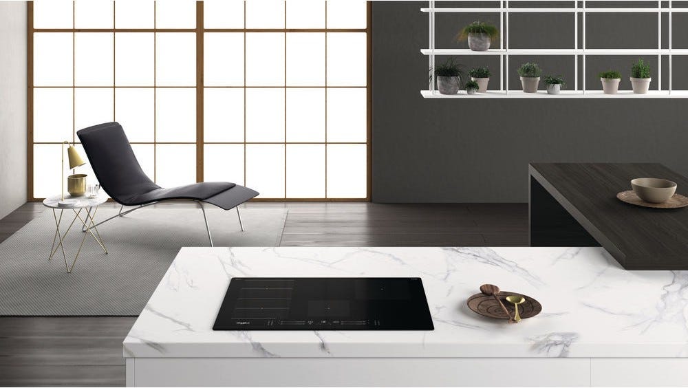 Whirlpool WFS0377NEIXL Piano cottura induzione cm. 77 - vetroceramica nero
