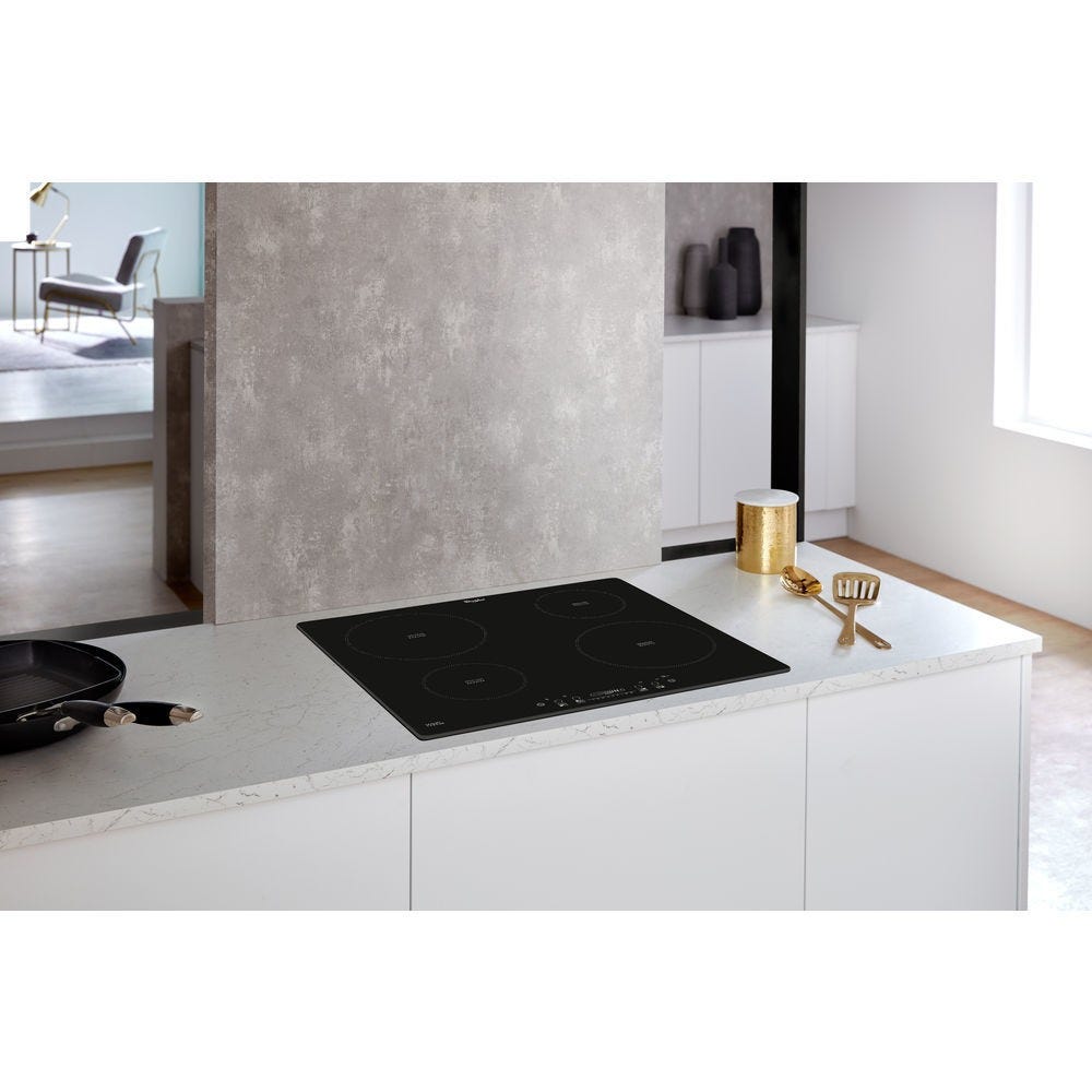 Whirlpool WLB1160BF Piano cottura induzione cm. 59 - vetroceramica nero