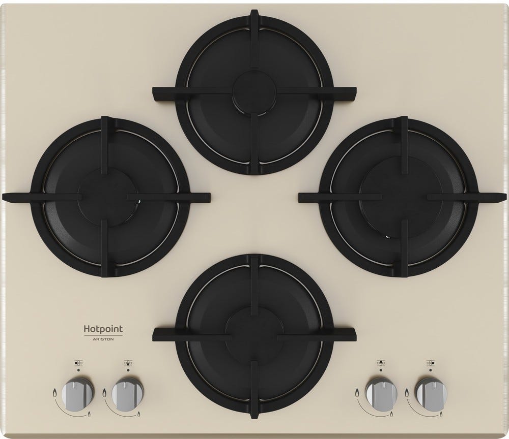 Hotpoint Ariston HAGD 61S/CH Piano cottura cm. 60 - vetro champagne