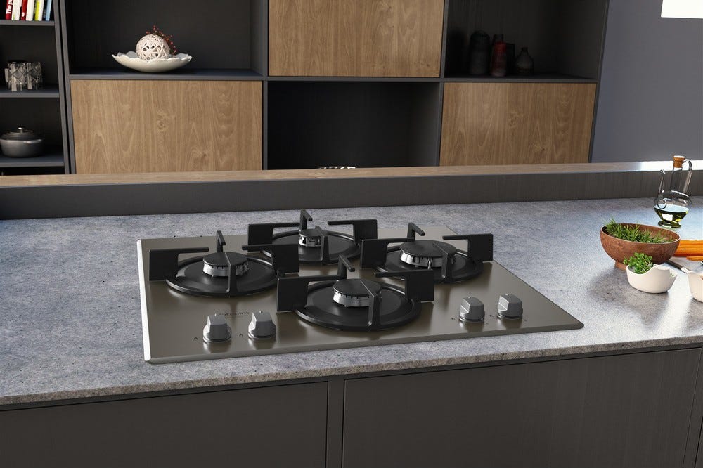 Hotpoint Ariston HAGD 61S/CH Piano cottura cm. 60 - vetro champagne