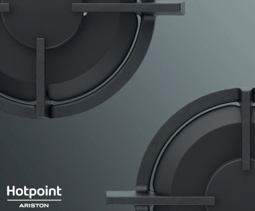 Hotpoint Ariston HAGD 61S/MR Piano cottura cm. 60 - vetro specchio