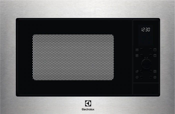 Electrolux MO326GXE Serie 600 Forno microonde da incasso 25 l, Grill 1000 W, 11 livelli di potenza, Inox antimpronta