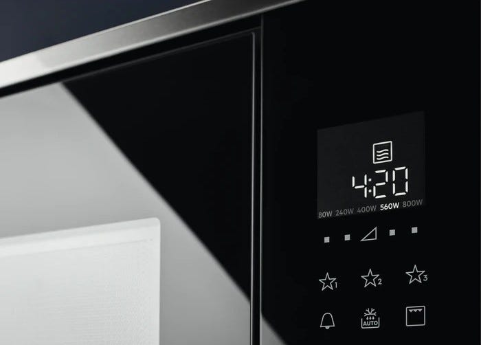 Electrolux MQ818GXE Forno microonde da incasso cm 60 - nero / inox antimpronta