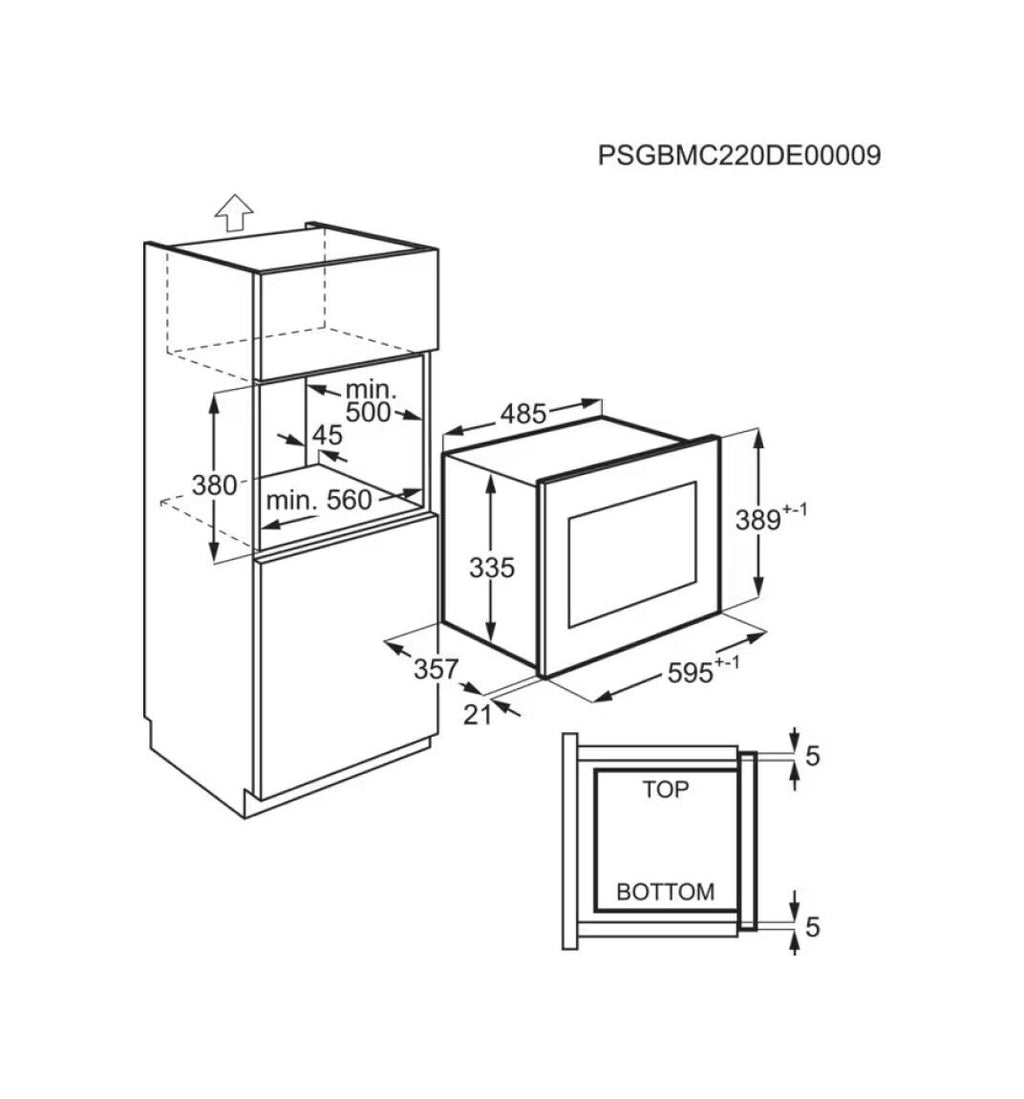 Electrolux MQC326GXE Forno microonde da incasso cm 60 - inox antimpronta