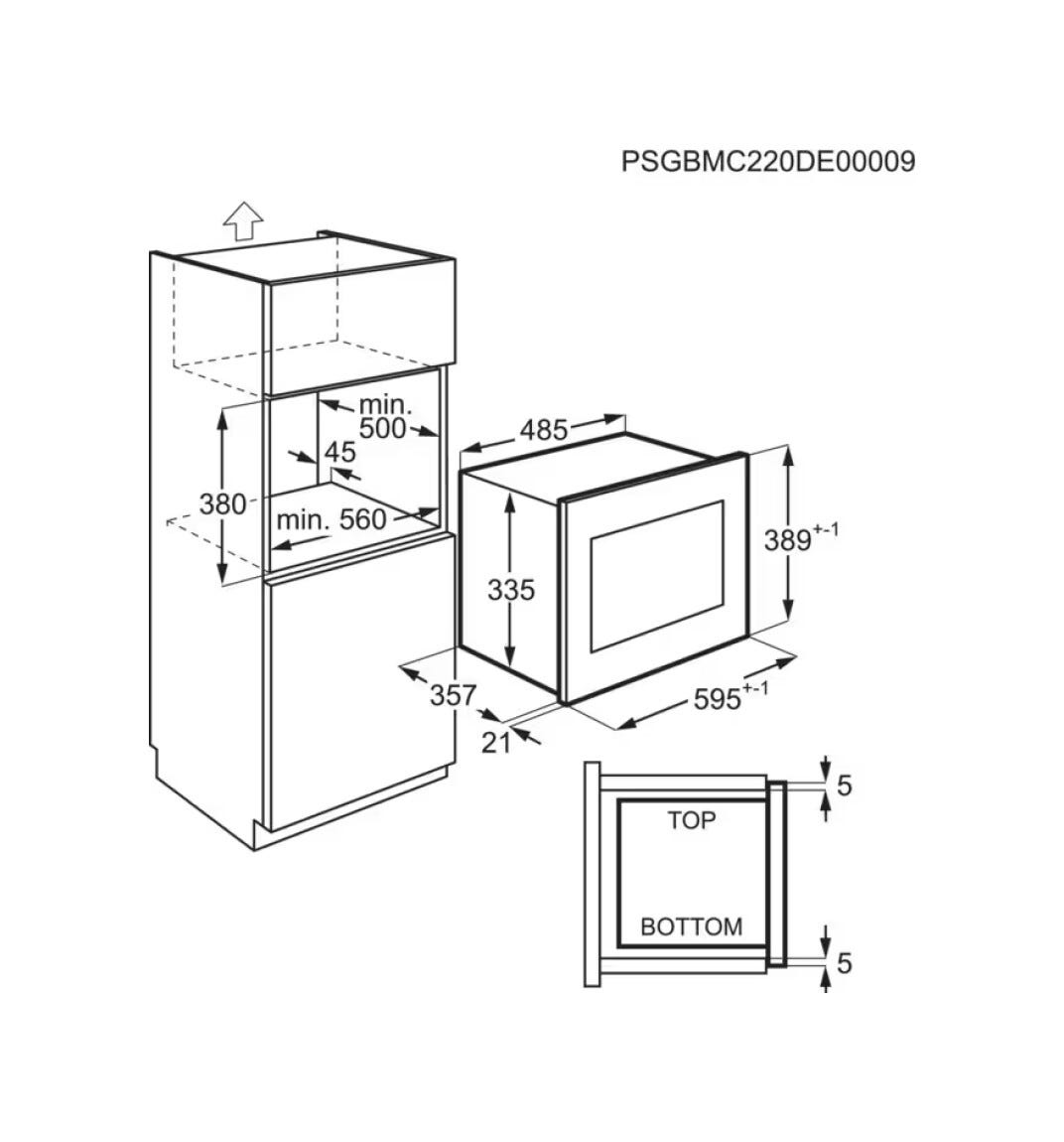 Electrolux MQC326GXE Forno microonde da incasso cm 60 - inox antimpronta