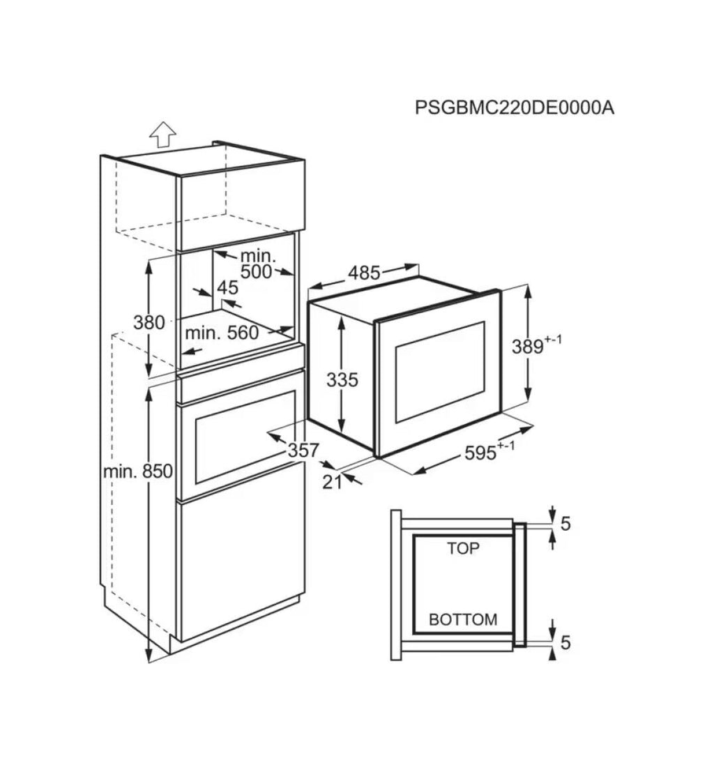 Electrolux MQC326GXE Forno microonde da incasso cm 60 - inox antimpronta