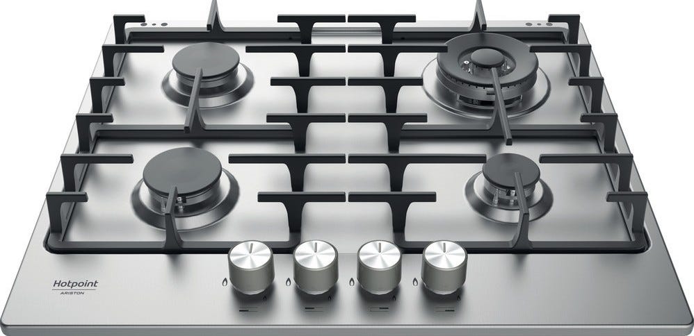Hotpoint Ariston PPH 60G D/IX Piano cottura a gas cm. 60 - inox