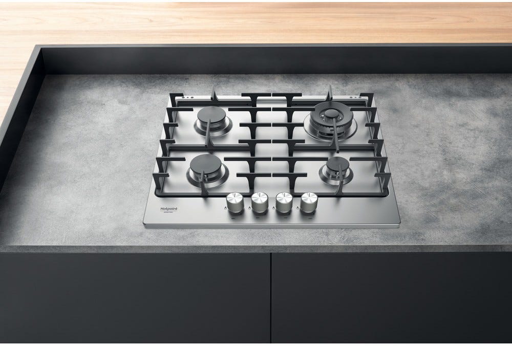 Hotpoint Ariston PPH 60G D/IX Piano cottura a gas cm. 60 - inox