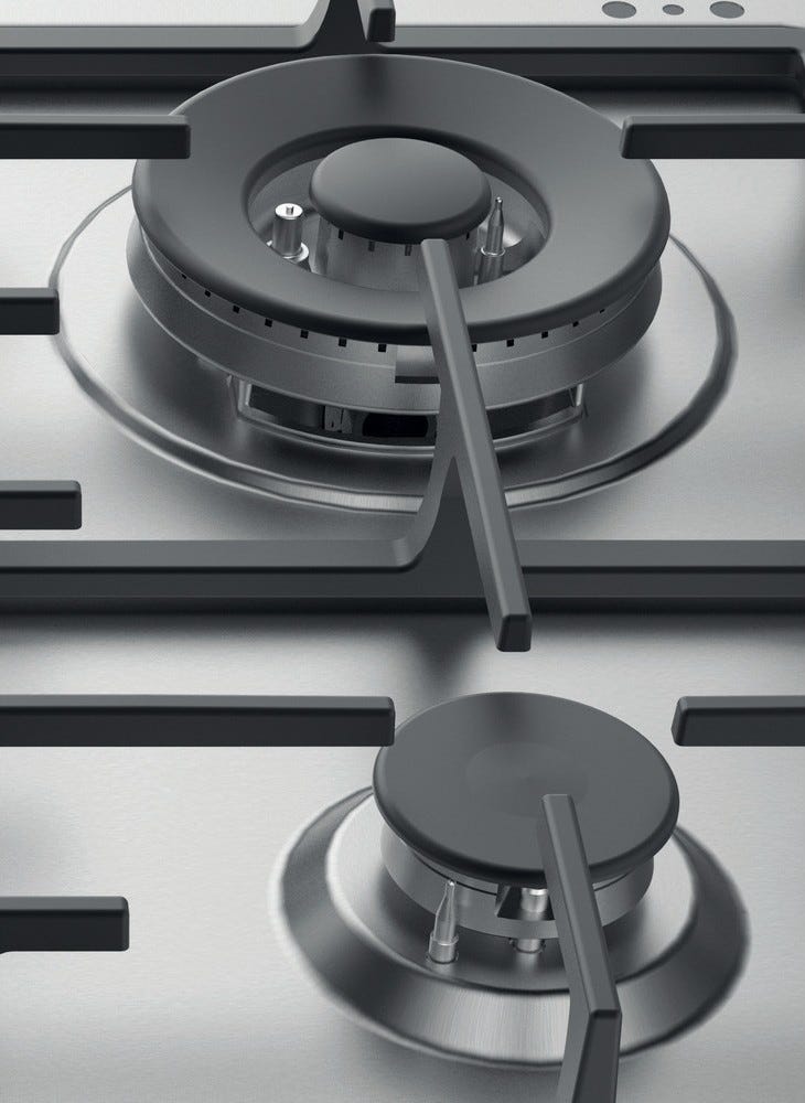 Hotpoint Ariston PPH 60G D/IX Piano cottura a gas cm. 60 - inox
