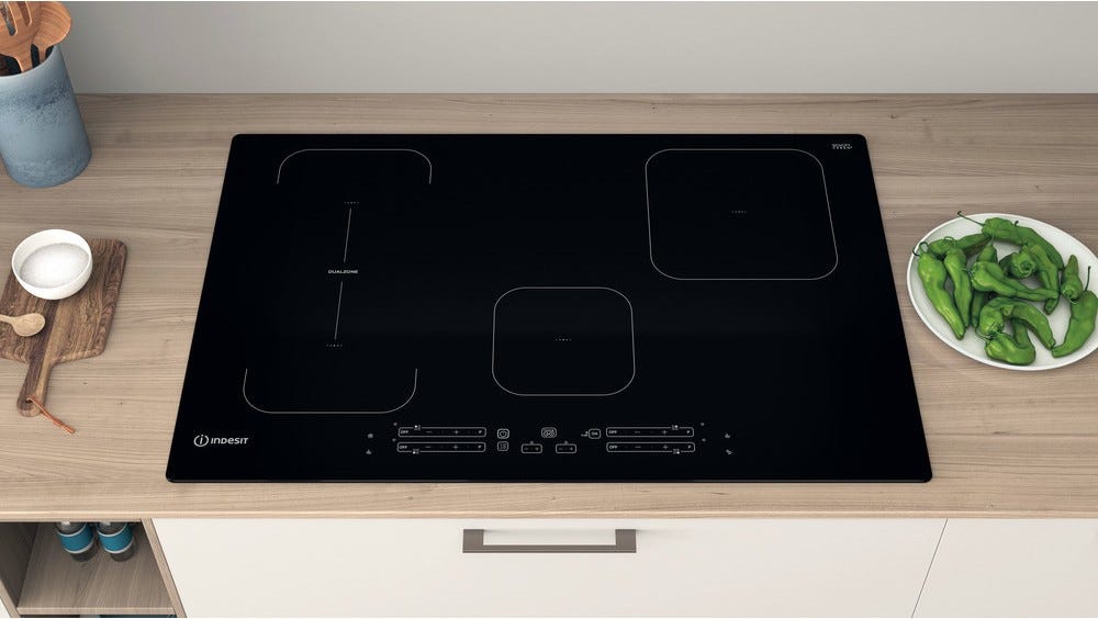 Indesit IB 21B77 NE Piano cottura a induzione cm. 77 - vetroceramica nero