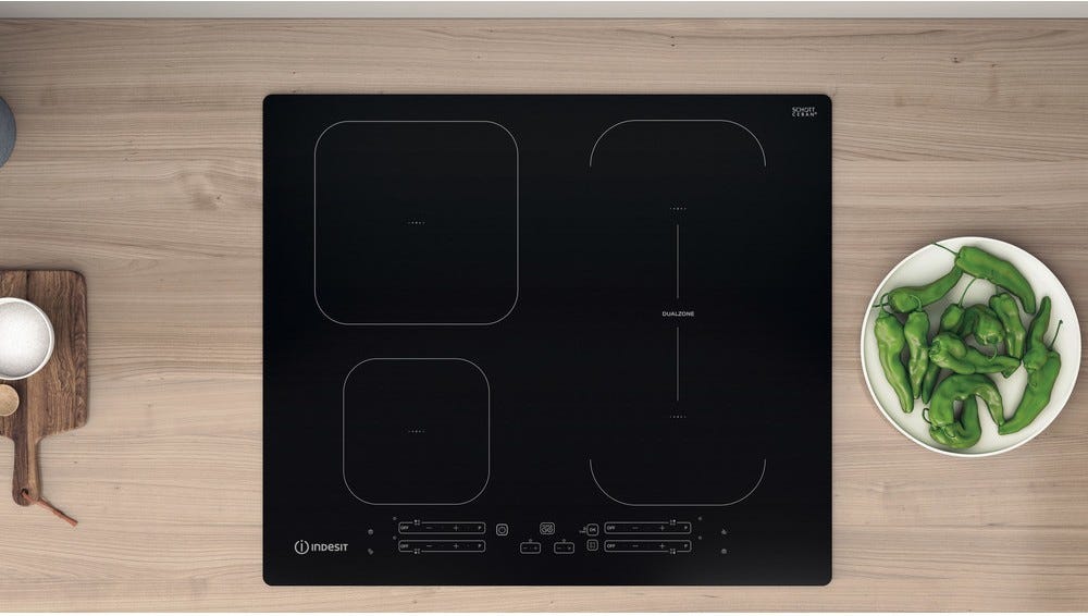 Indesit IB 65B60 NE Piano cottura a induzione cm. 59 - vetroceramica nero