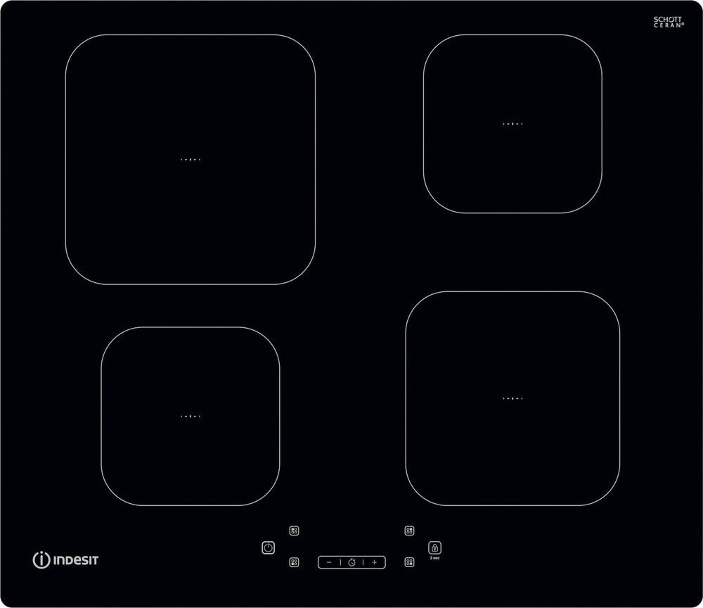 Indesit IS 83Q60 NE Piano cottura a induzione cm. 59 - vetroceramica nero