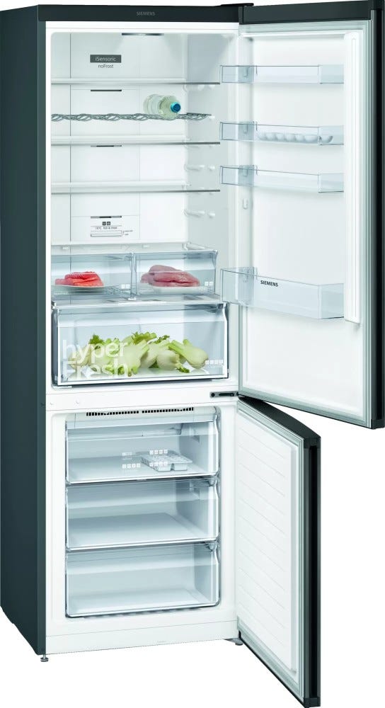Siemens KG49NXXEA iQ300 Frigorifero con congelatore cm 70 h 203 - 435 lt - nero