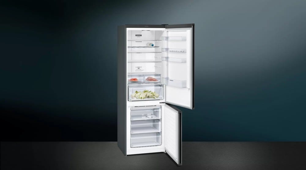 Siemens KG49NXXEA iQ300 Frigorifero con congelatore cm 70 h 203 - 435 lt - nero