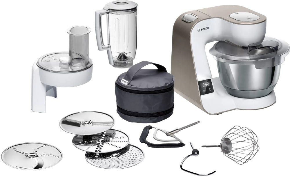 Bosch MUM5XW20 MUM5 Robot da cucina multifunzione - 3,9 lt - bianco / champagne