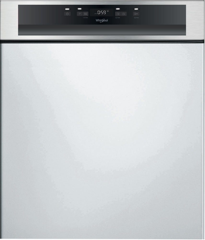 Whirlpool WB 6020 P X Lavastoviglie integrata parziale cm. 60 - 14 coperti - frontalino inox